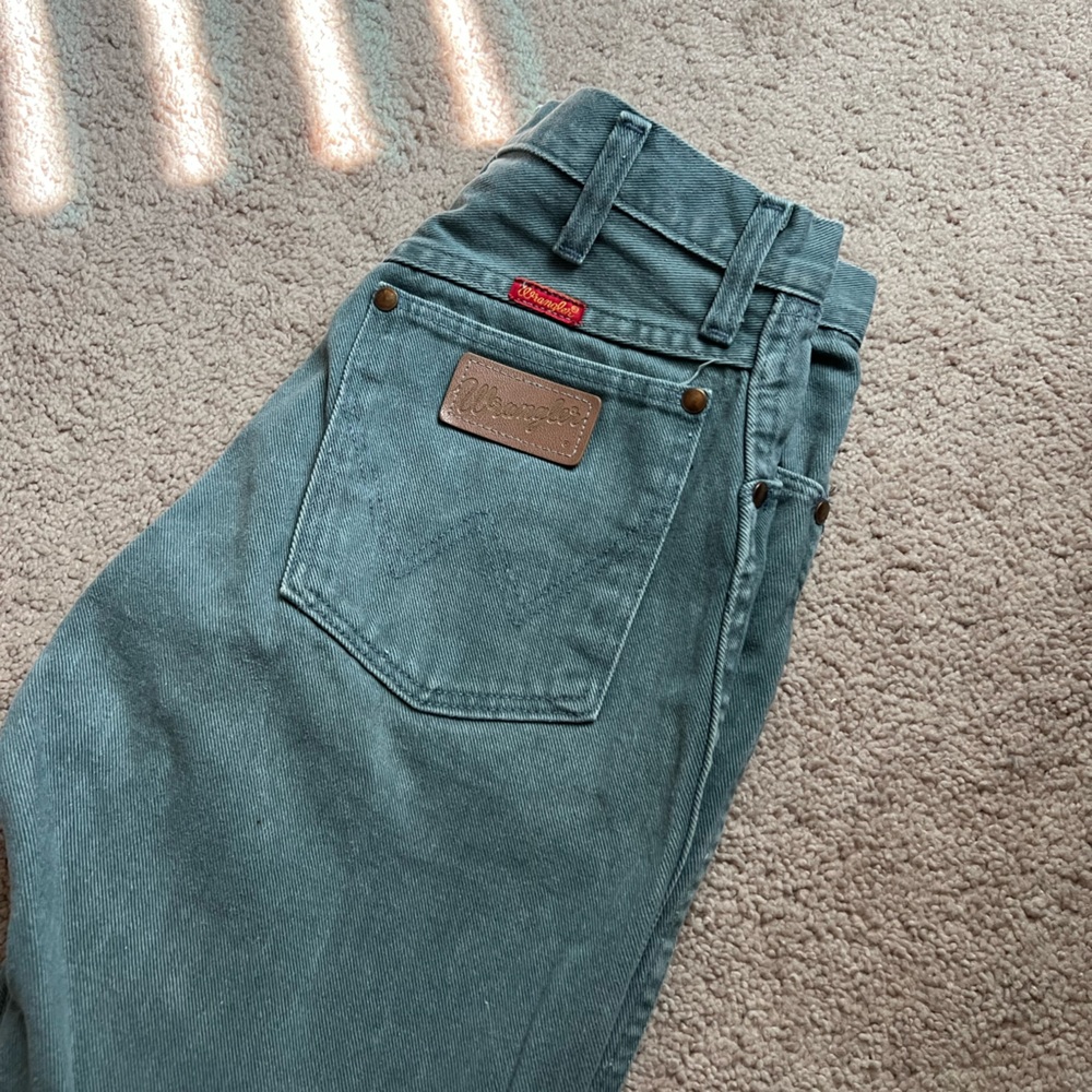 Wrangler Green Denim Jeans